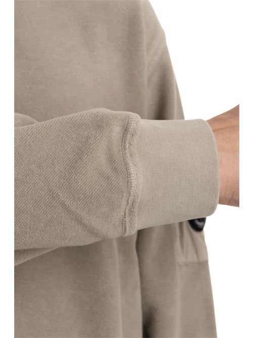 sweatshirt crew neck in brushed emerized diagonal fleece C.P. COMPANY | CMSS285A-006614G327